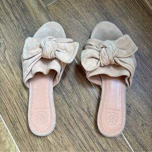 TORY BURCH ANNABELLE BOW SLIDE SANDAL Size 5.5